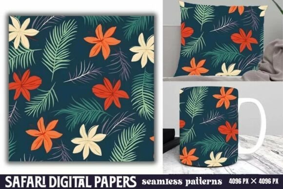 Download Safari Digital Papers Pattern - Digital paper Collection