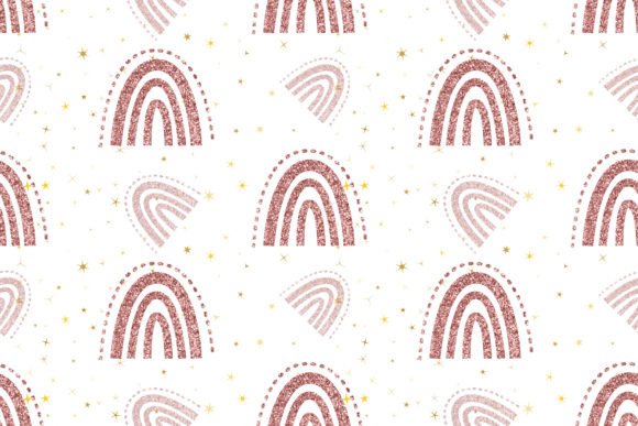 Download Boho Glitter Rainbow Pattern - Boho Collection