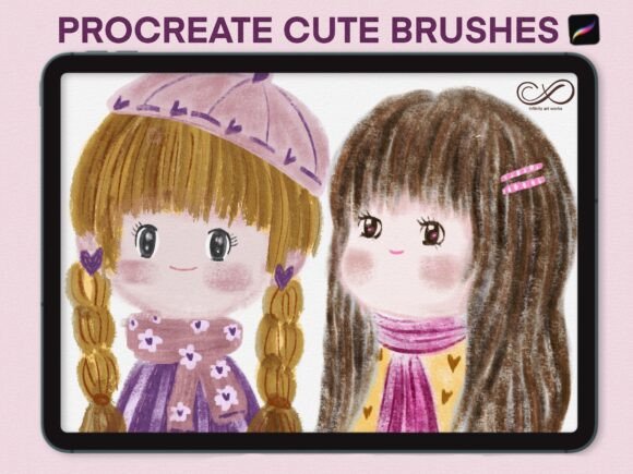 Download Cute Illustration Brushes for Procreate - Illustration brushes Collection
