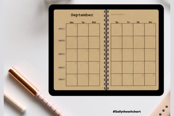 Download Monthly Planner, Undated Planner - Undated planner Collection