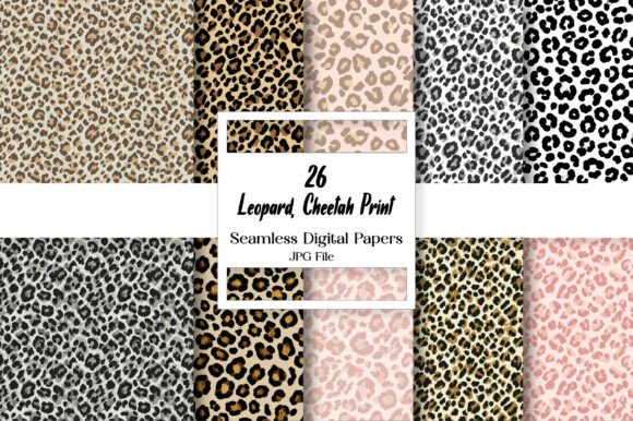 Download Leopard, Cheetah Print Digital Paper - Digital paper Collection