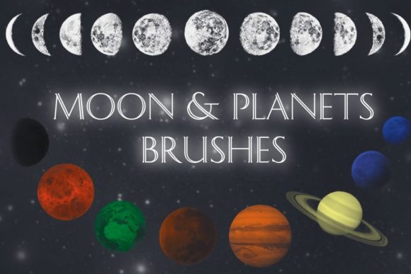 Download Moon Planets Procreate Brushes - Premium Resources