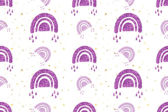 Download Boho Glitter Rainbow Pattern - Boho Collection