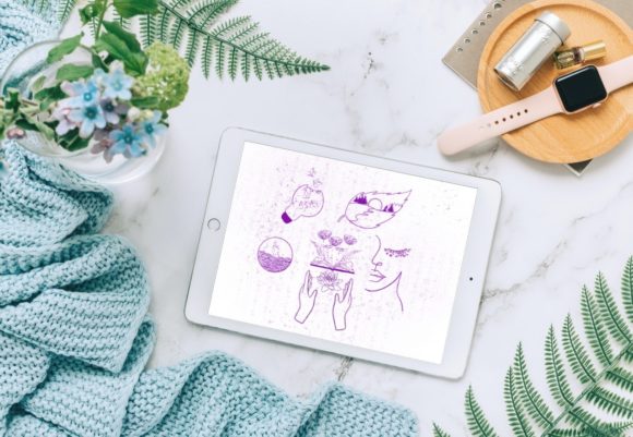 Download 15 Boho Line Art Stamps Procreate V 36 - Boho Collection