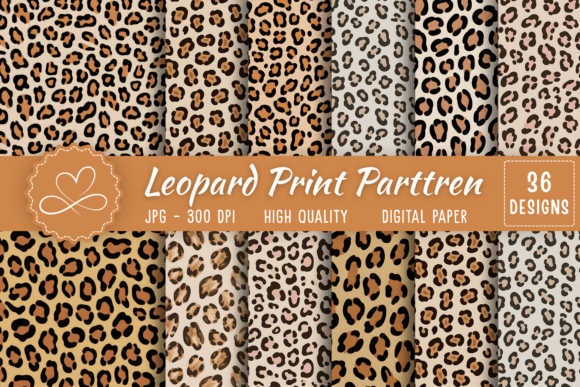 Download Leopard Print Digital Paper - Digital paper Collection