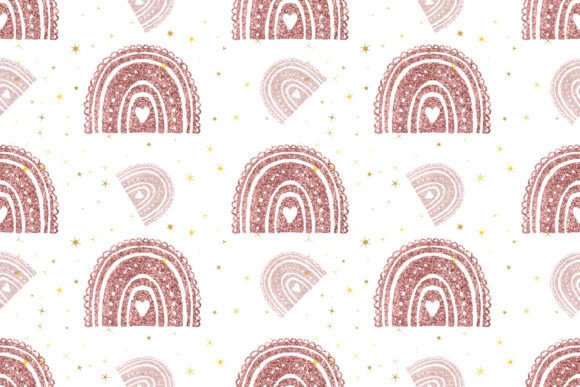 Download Boho Glitter Rainbow Pattern - Boho Collection