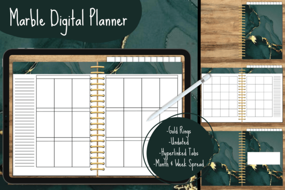 Download Green Marble Undated Planner - Undated planner Collection