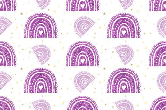 Download Boho Glitter Rainbow Pattern - Boho Collection