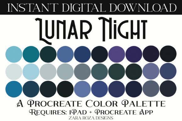 Download Lunar Night Procreate Color Palette - Premium Resources
